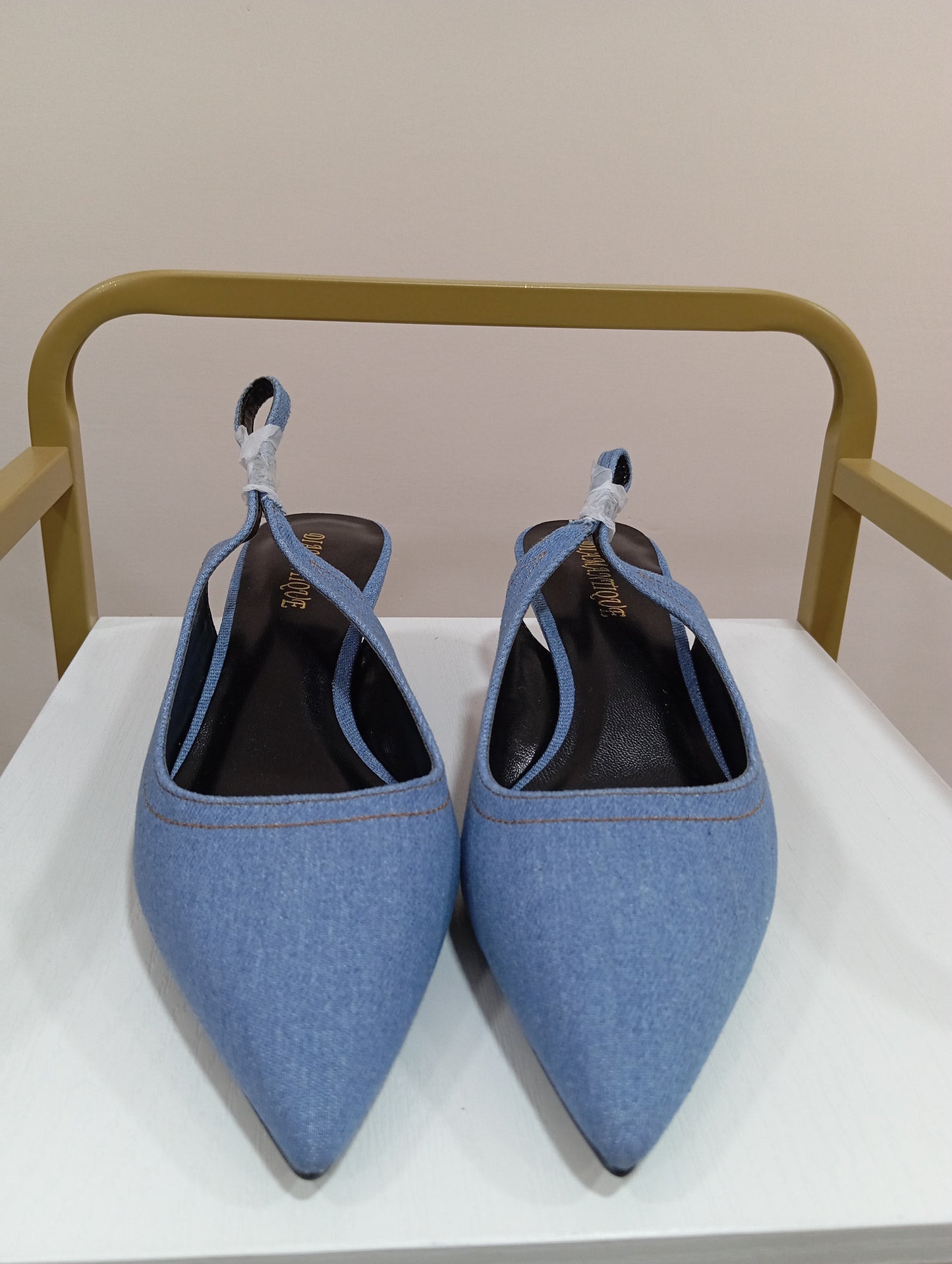 Décolleté donna tessuto jeans