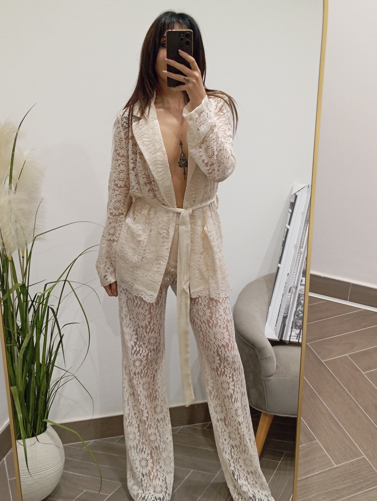 Completo in pizzo Lumina