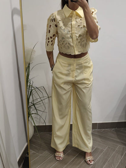 Completo Yellow ricamato