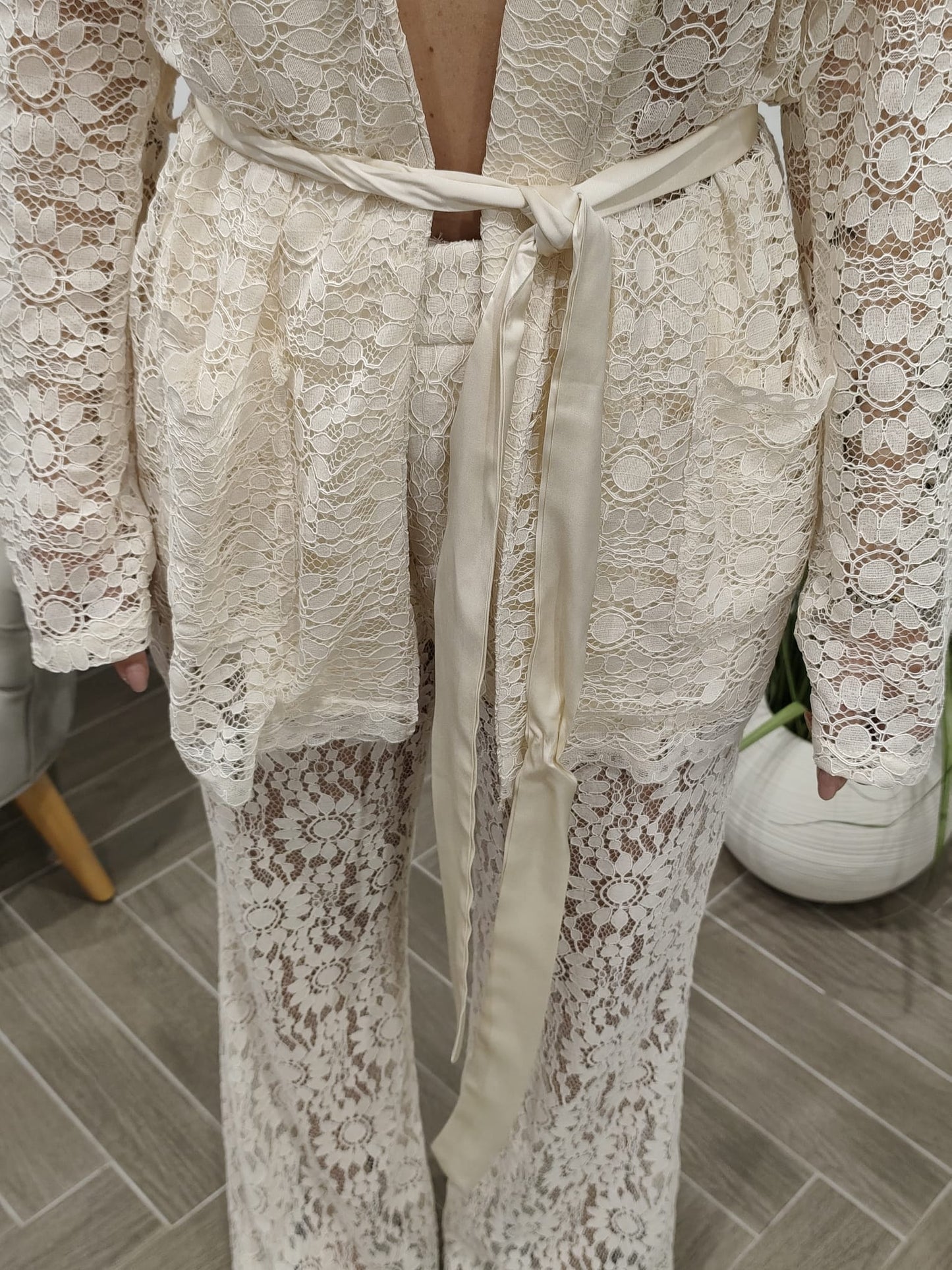 Completo in pizzo Lumina