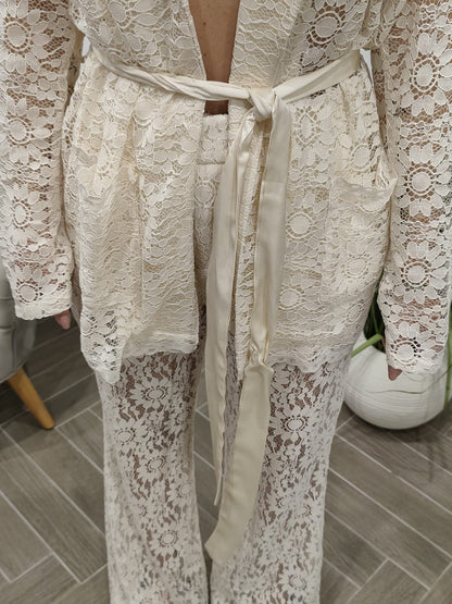 Completo in pizzo Lumina