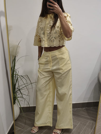 Completo Yellow ricamato