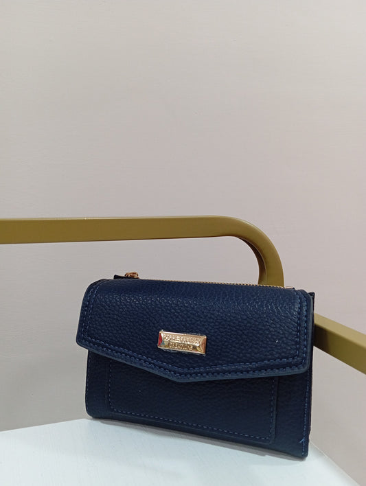 Portafoglio blu navy
