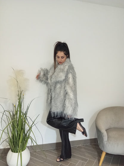 Pantalone in ecopelle nero