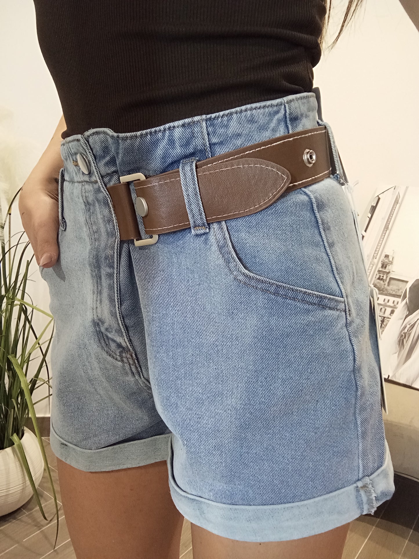 Pantaloncino in denim