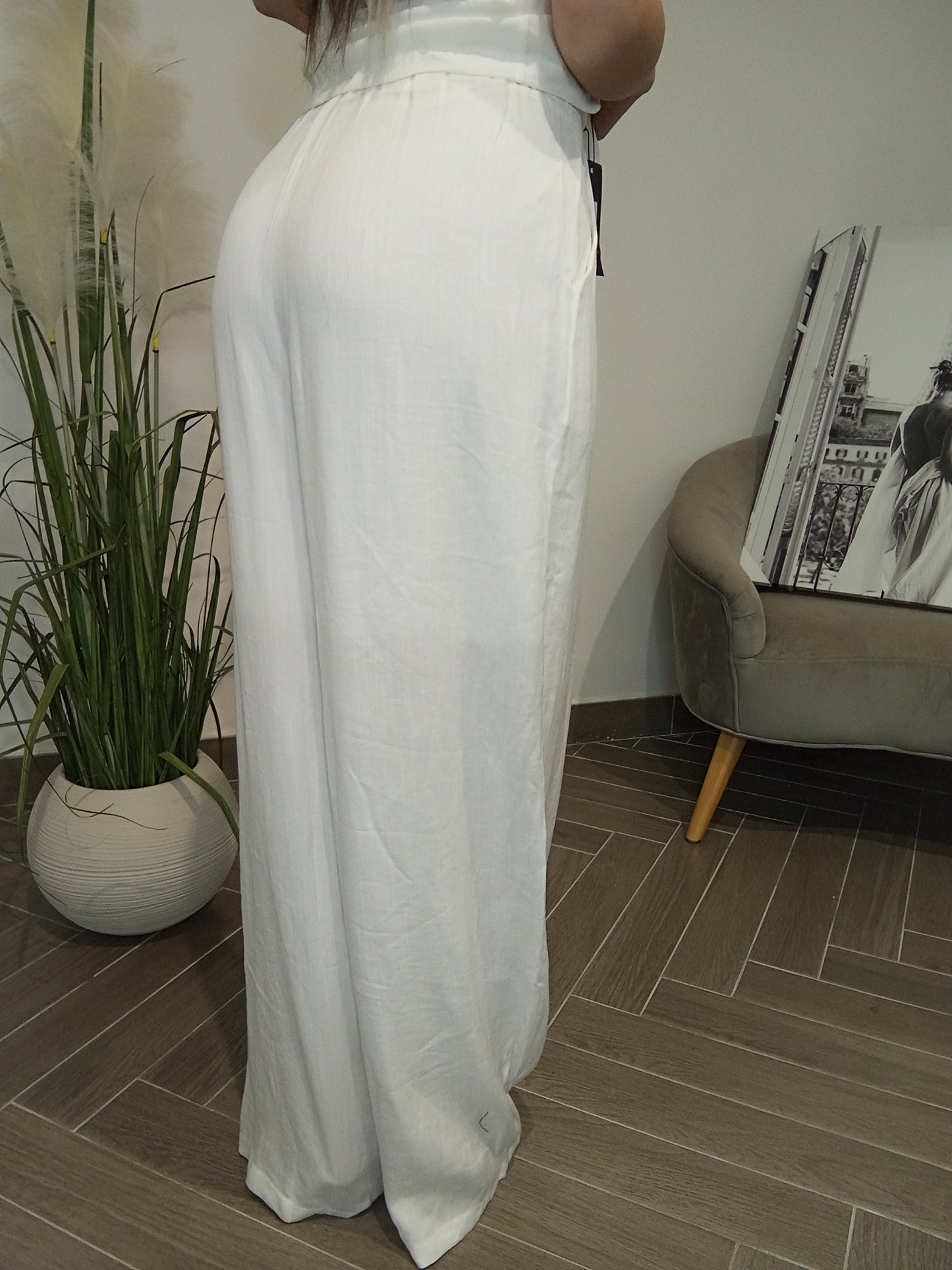 Completo Bianco in Lino e cotone