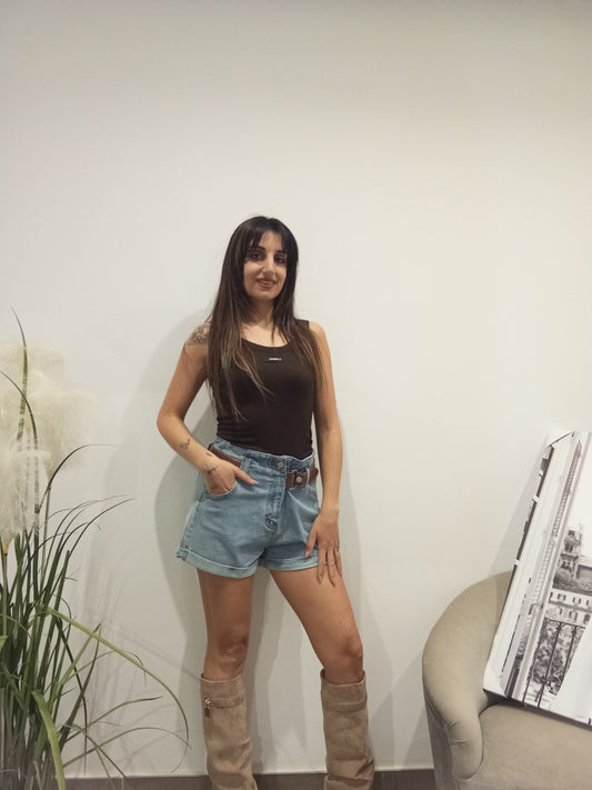 Pantaloncino in denim