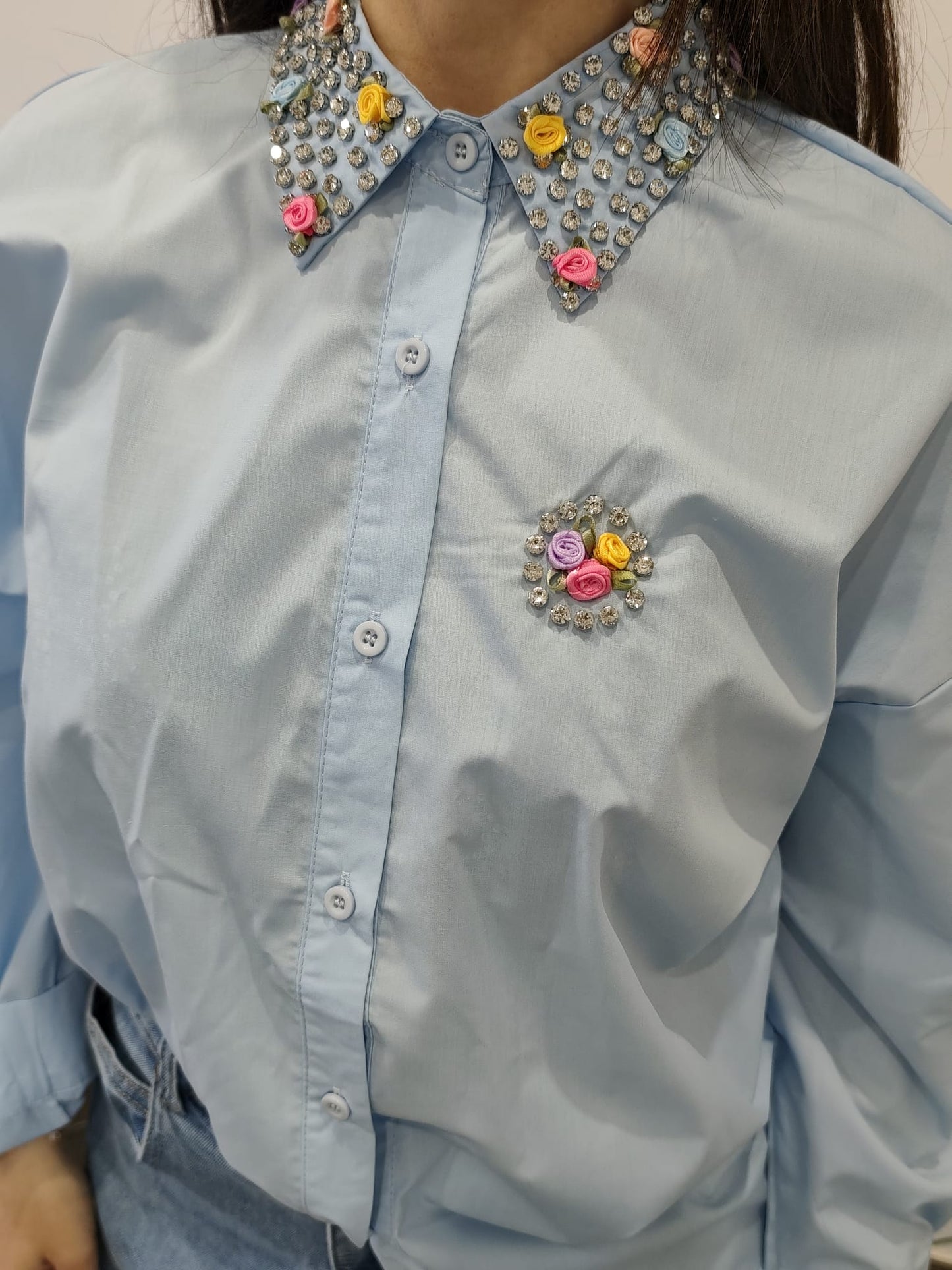 Camicia con decori