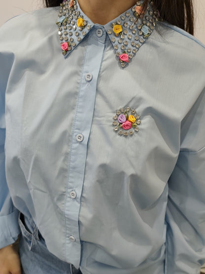 Camicia con decori