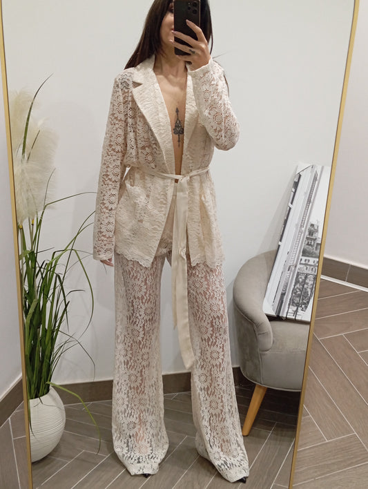 Completo in pizzo Lumina
