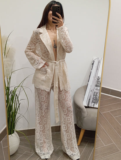 Completo in pizzo Lumina