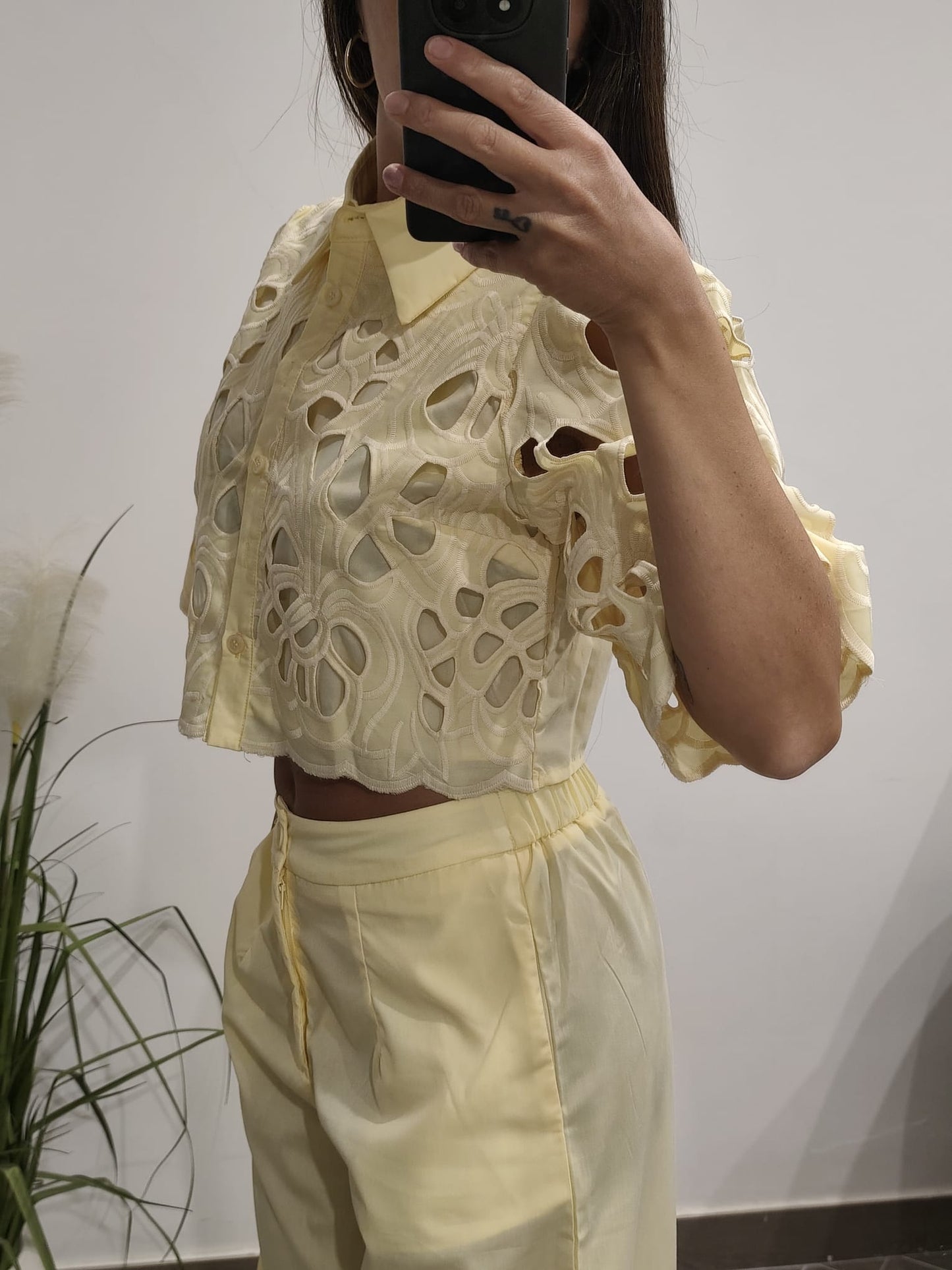 Completo Yellow ricamato